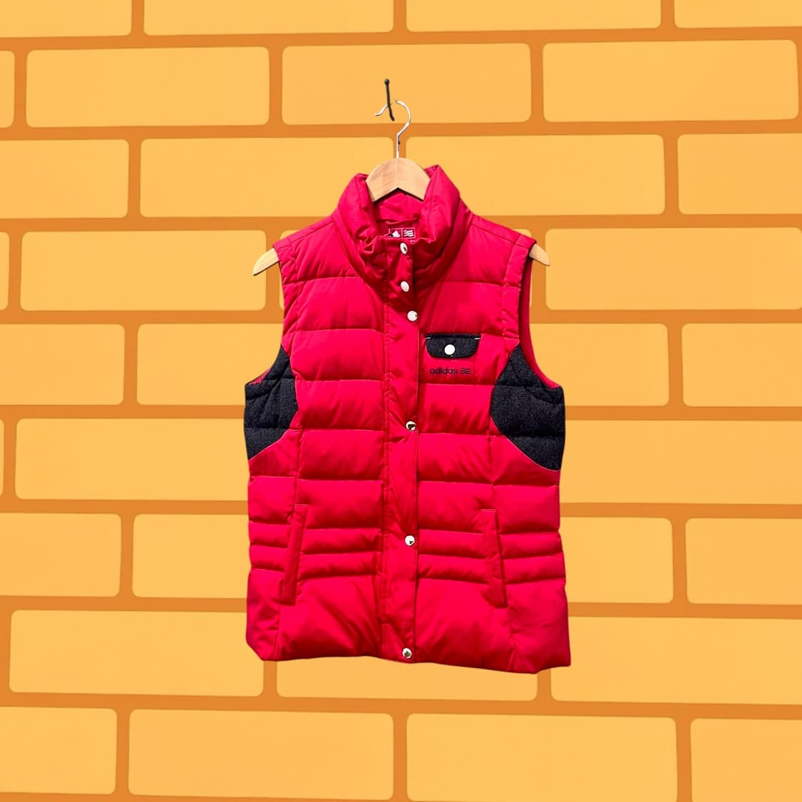 아디다스 클라이마스톰 레드 다운 패딩 베스트 (M) 상품이미지1