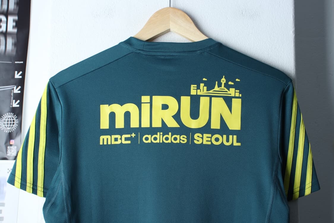 W(M-L) 아디다스 반팔 티셔츠 기능성 MBC마라톤 한정판-H30826 상품이미지6