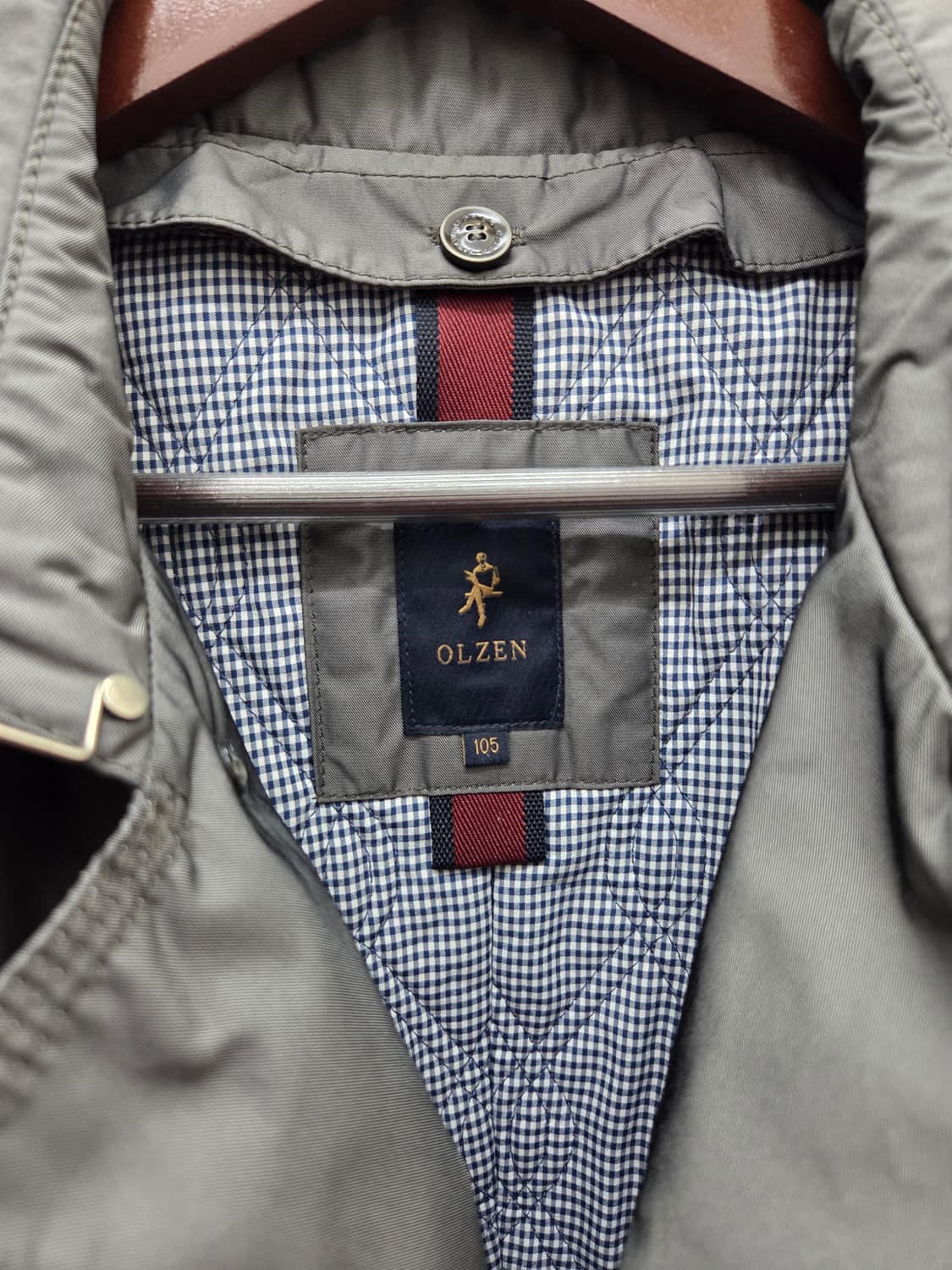 올젠 라이너 탈부착 싱글 트렌치 코트 상품이미지4