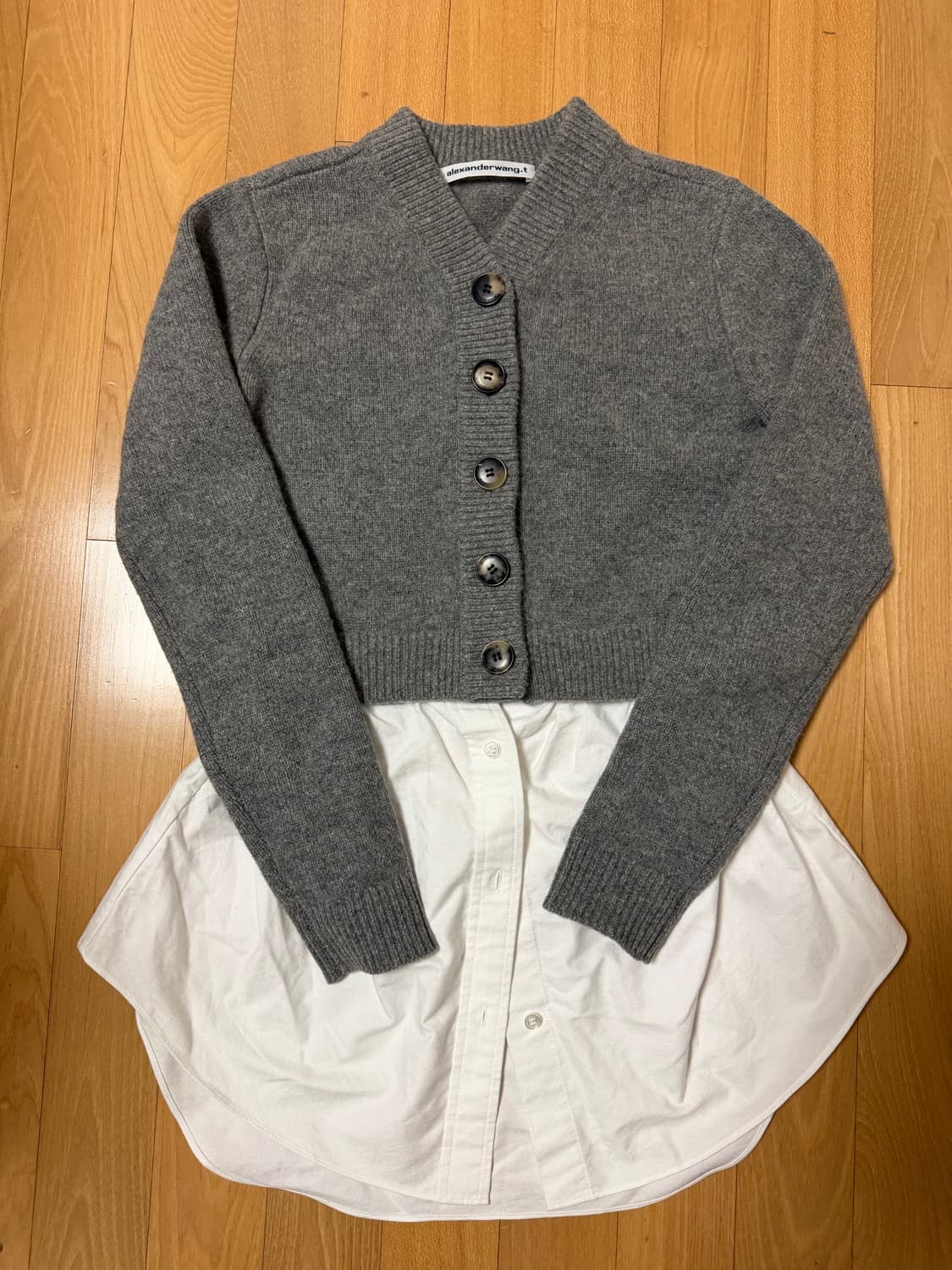 알렉산더왕 셔츠 레이어드 가디건 상품이미지1