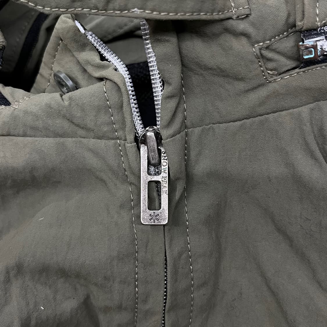 [정품/105] 스노우피크 카키색 후드 바람막이 자켓 b8 상품이미지7