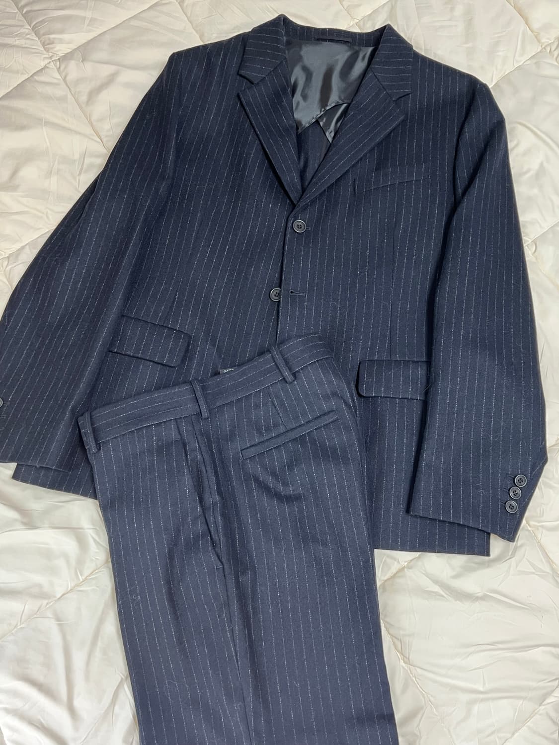 COS 네이비 스트라이프 셋업 상품이미지1