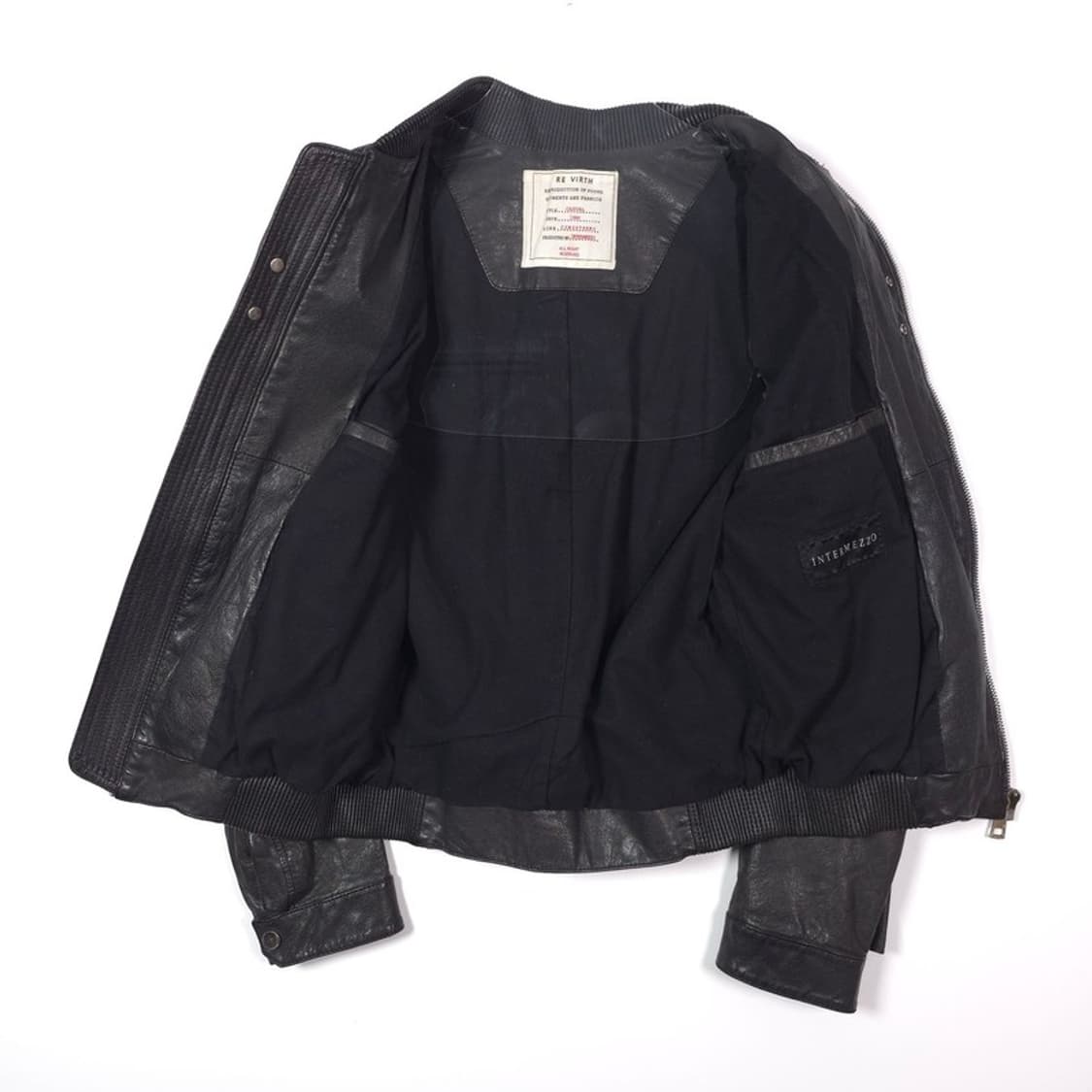 인터메조 리버스 양가죽 레더 봄버 자켓 95 상품이미지5