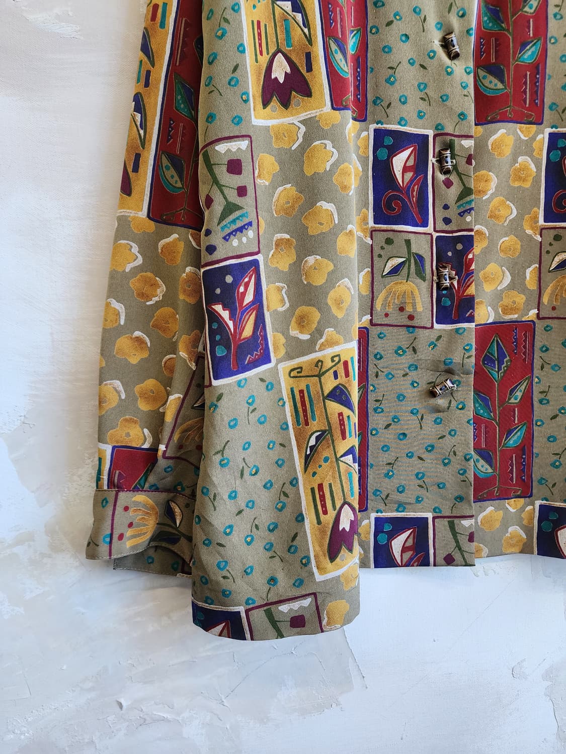 일본빈티지 패턴 블라우스 상품이미지3