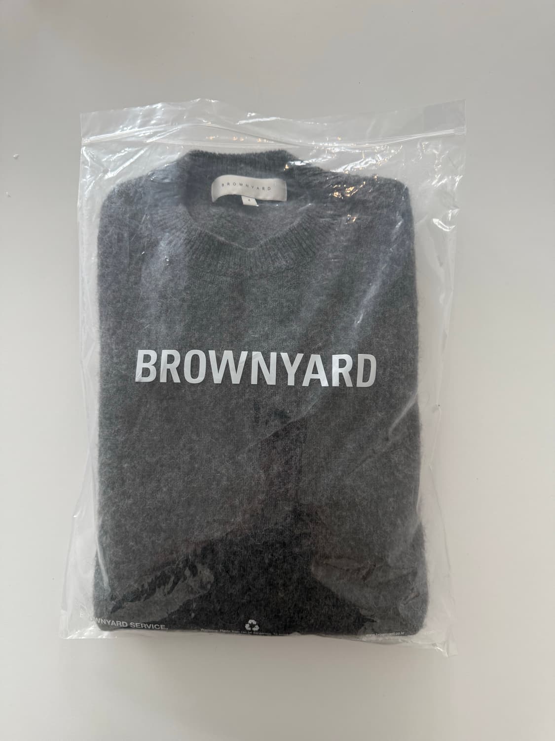 브라운야드 알파카 니트 챠콜 상품이미지7