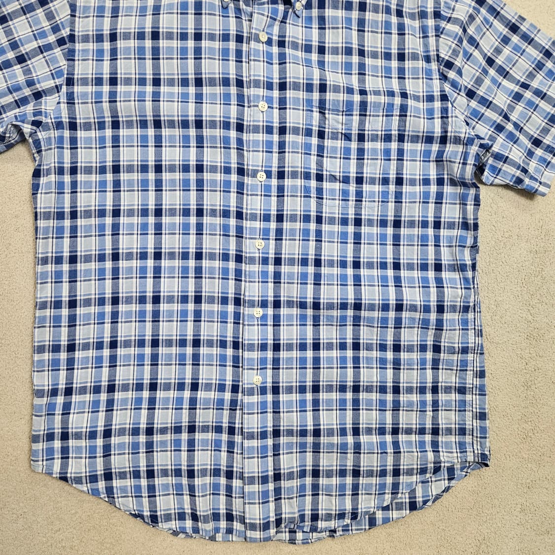 브룩스브라더스 반팔 체크 셔츠 M 상품이미지2