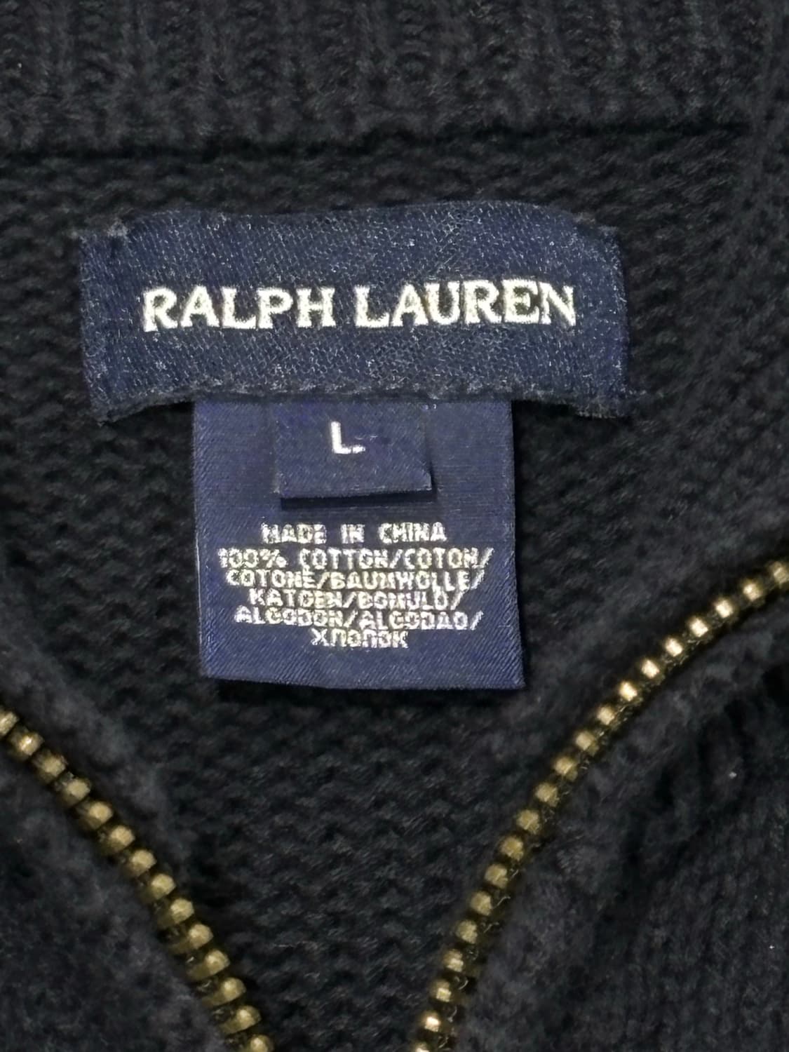 폴로랄프로렌 핑크포니 네이비 니트집업 상품이미지6