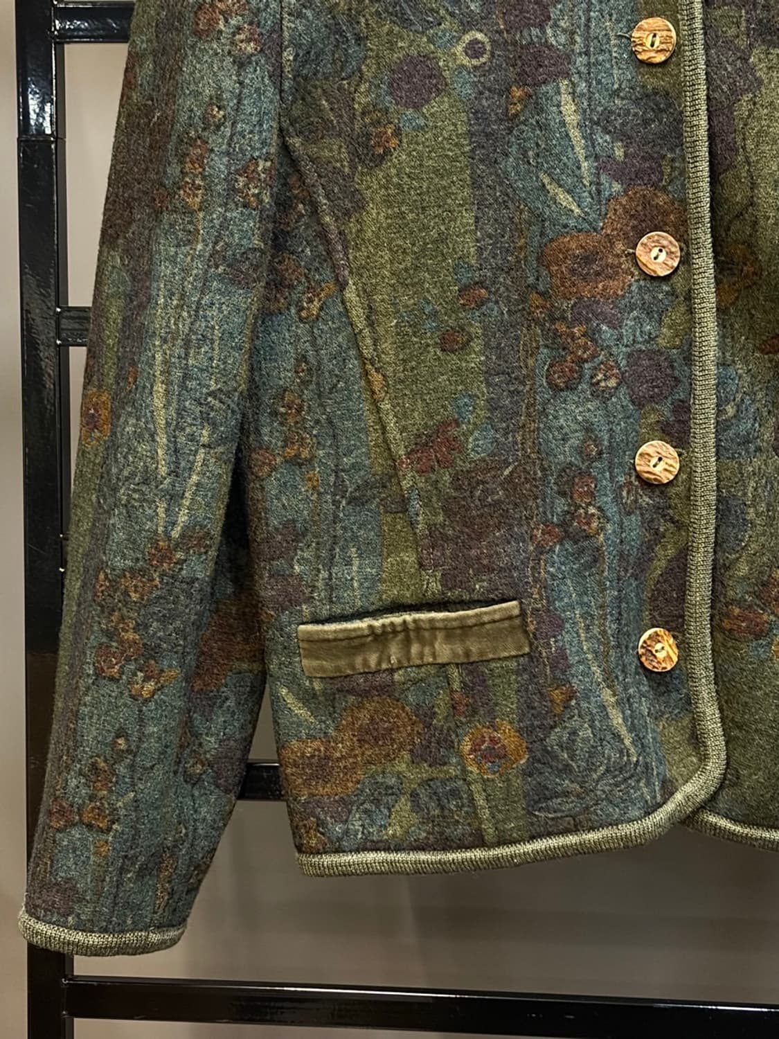 (38) 가이거 오스트리아 빈티지 프린팅 니트 자켓 4.9  상품이미지4