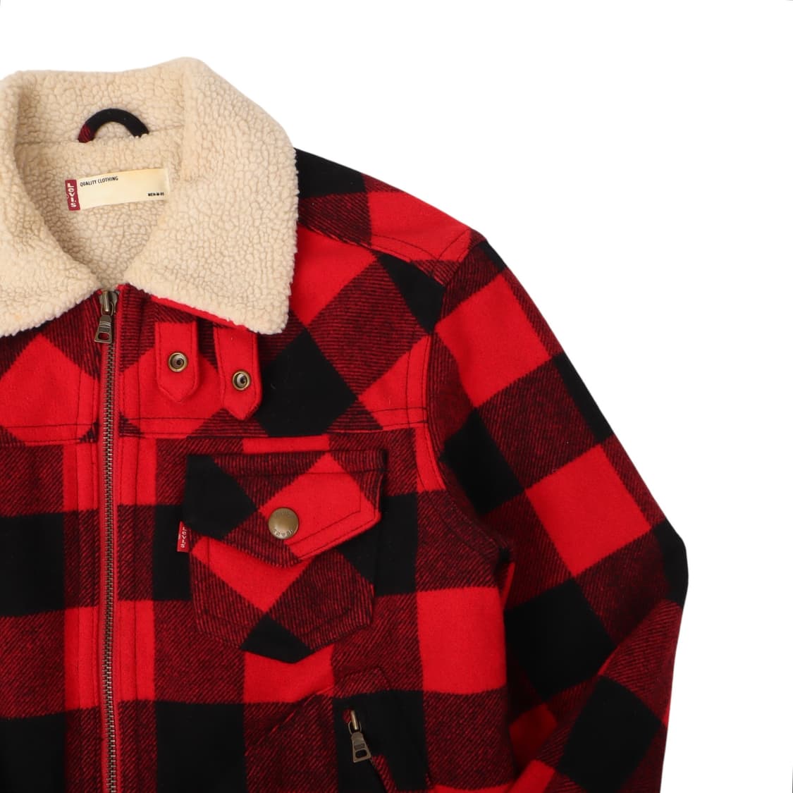 리바이스 타탄 체크 쉐르파 트러커 자켓 상품이미지3