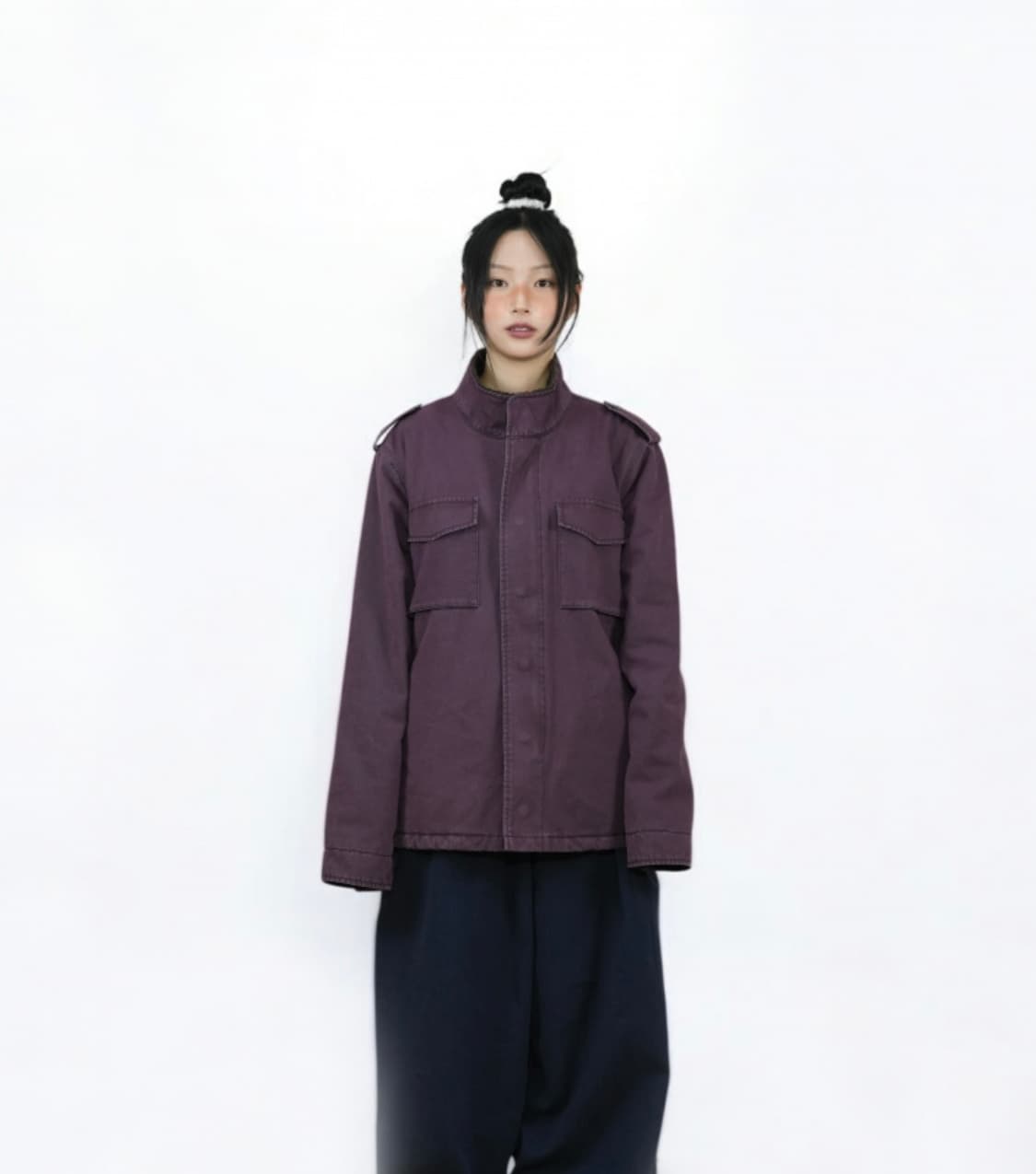 어스지구 야상 퍼플 상품이미지2