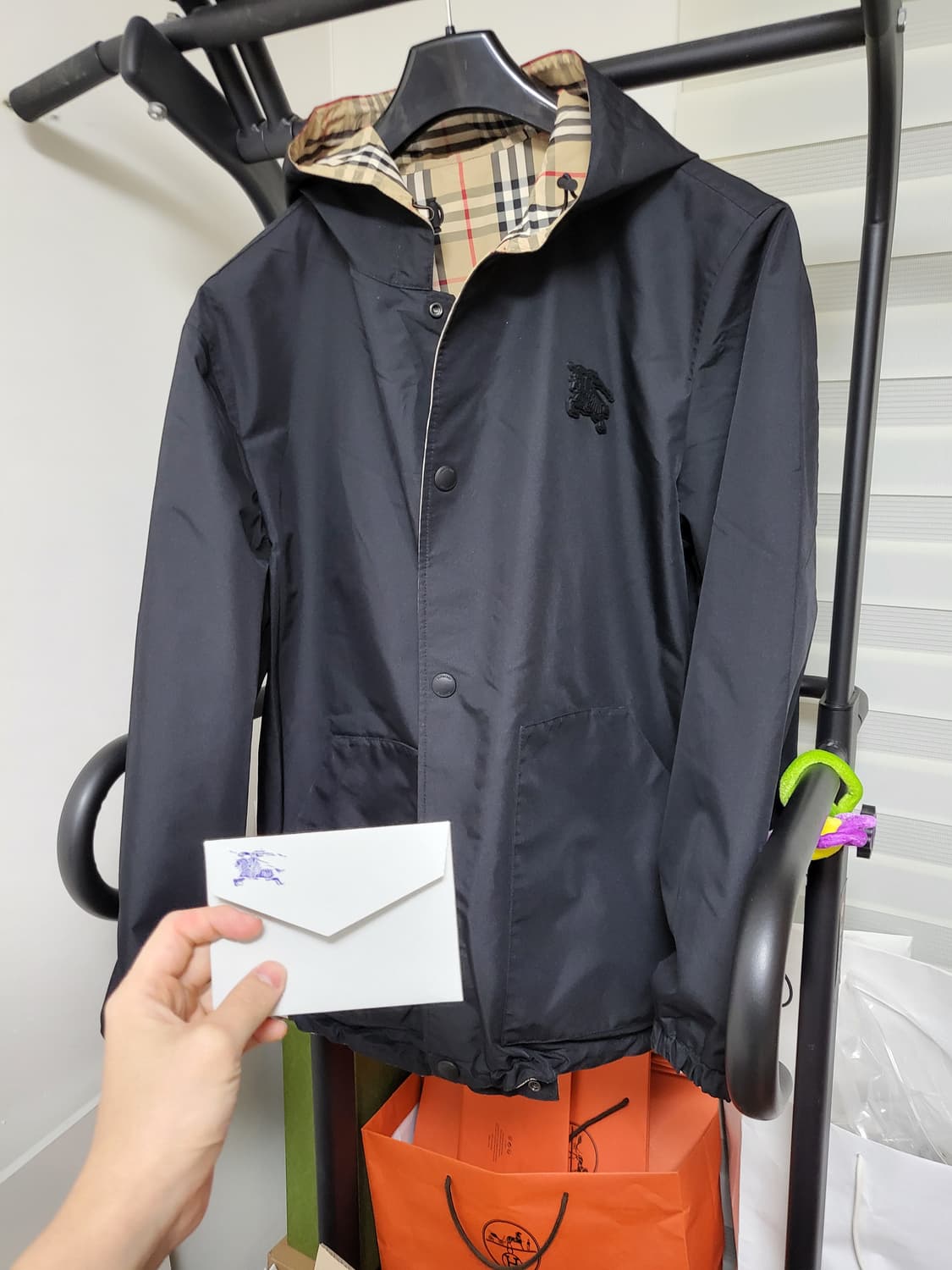 24SS 버버리 ekd 리버시블 체크 자켓 m 상품이미지1