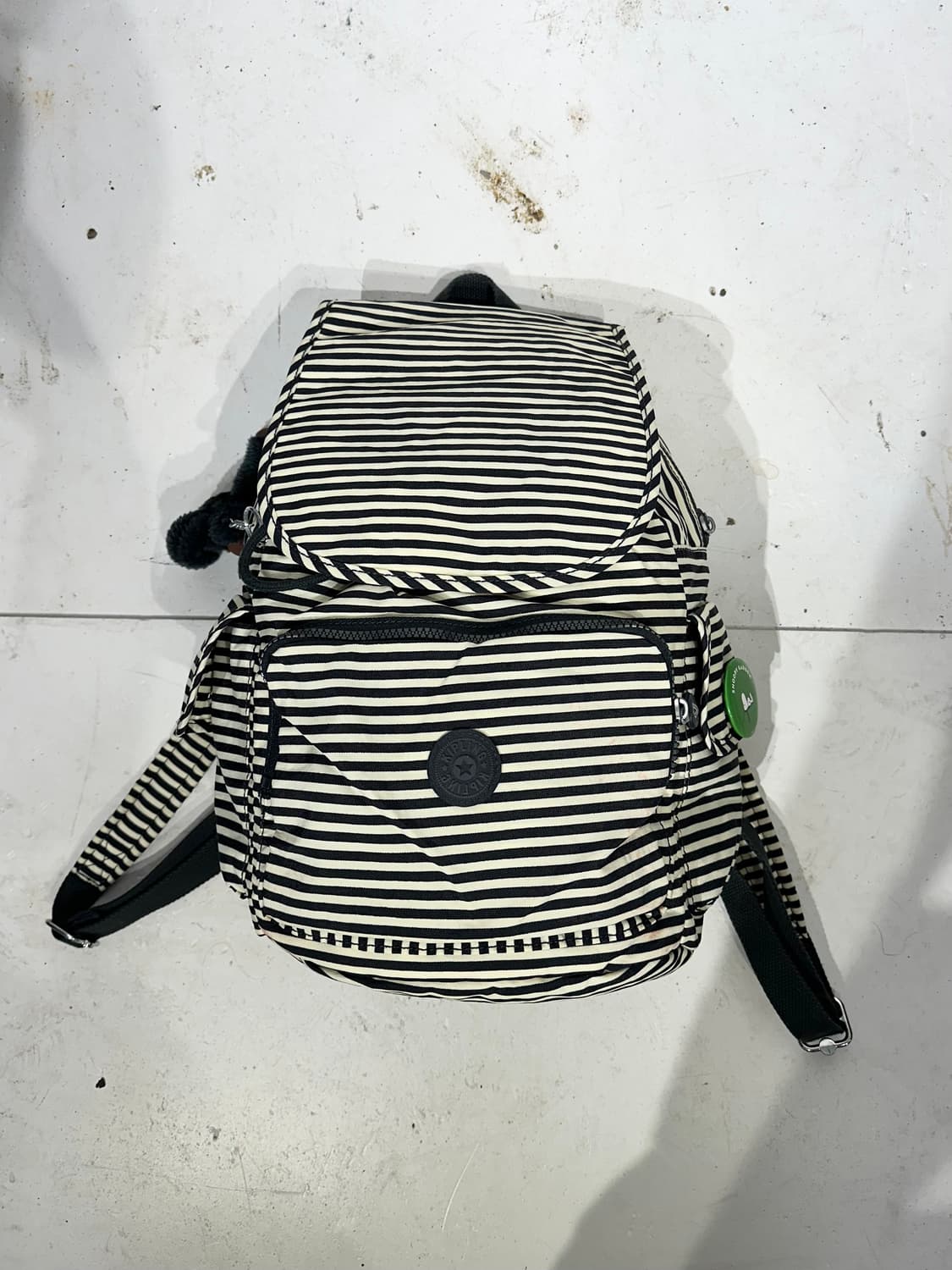 키플링 블랙 줄무니 키치 y2k 미니 백팩 가방 상품이미지4