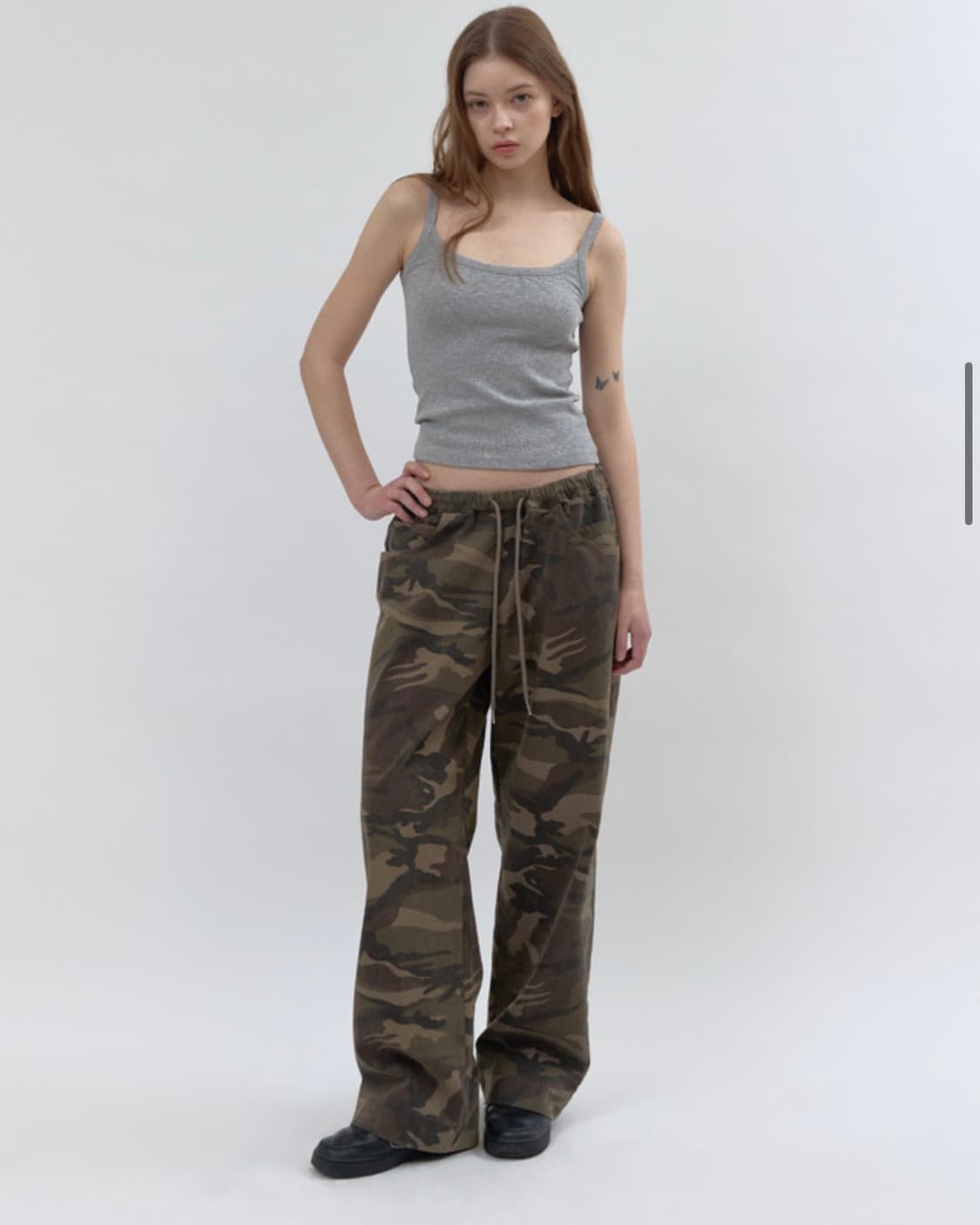 헤더먼트 카모 코튼팬츠 새상품 상품이미지1