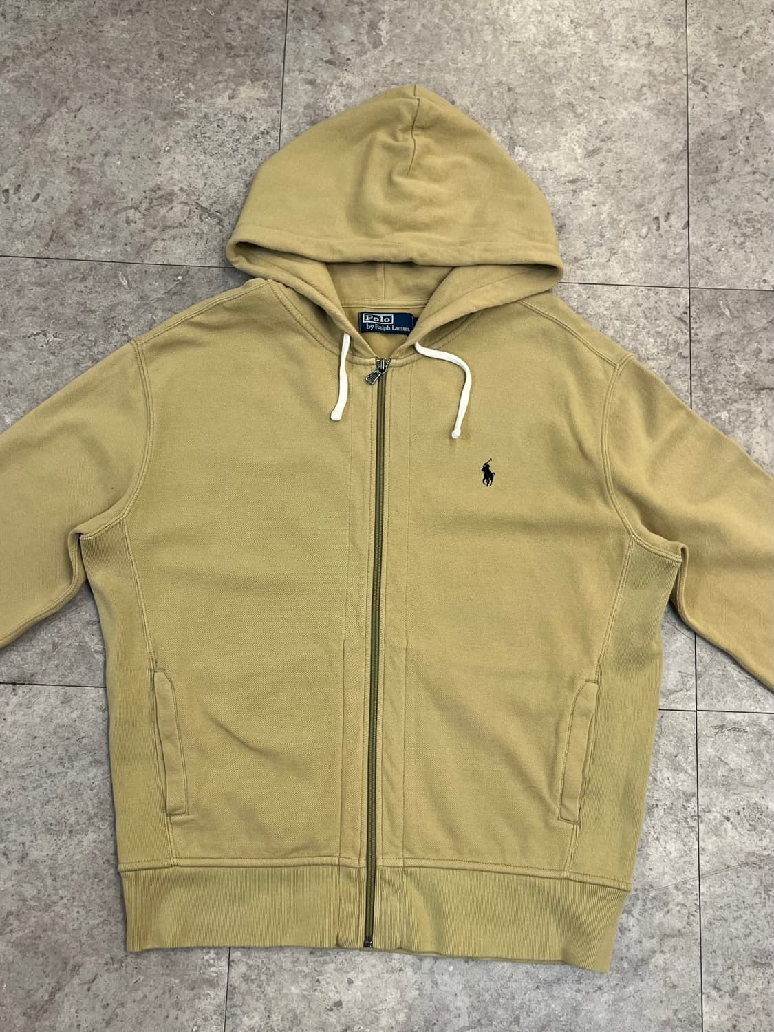 폴로 랄프로렌 후드집업 베이지 XL #csz3440 상품이미지4