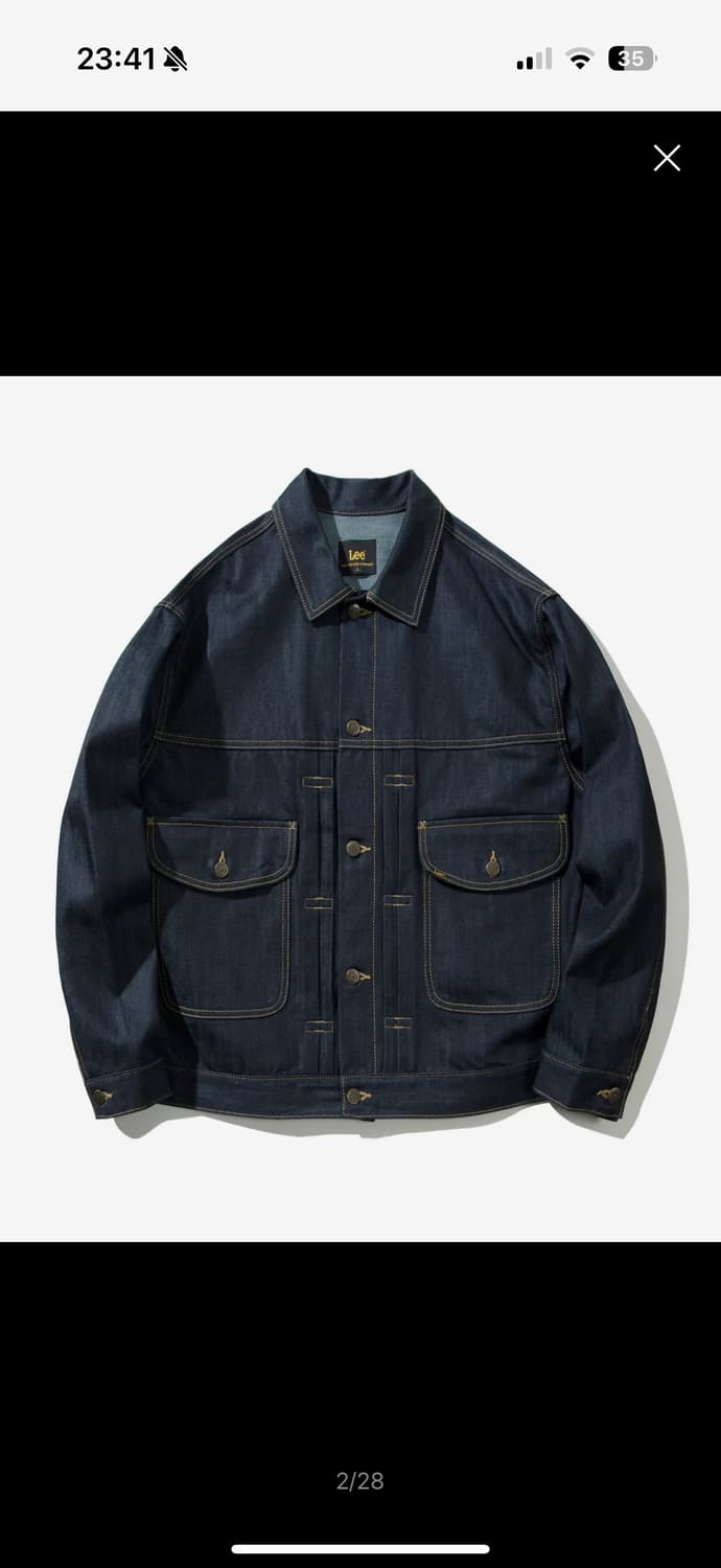 Lee 리 코듀라 RAW 데님 셋업(인디고 로우) 상품이미지1