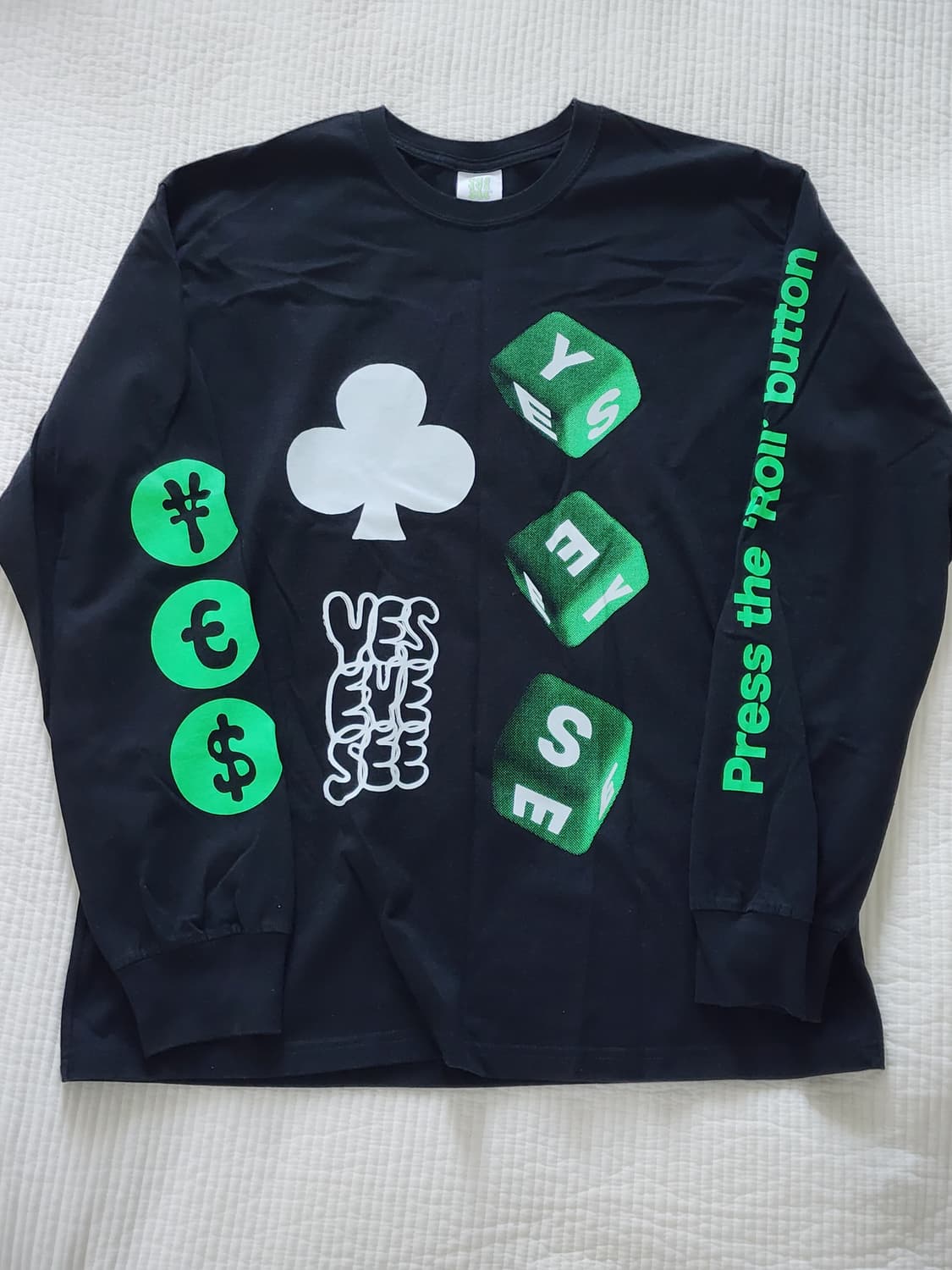 [L] 예스아이씨 주사위 롱슬리브 긴팔 티셔츠 상품이미지1