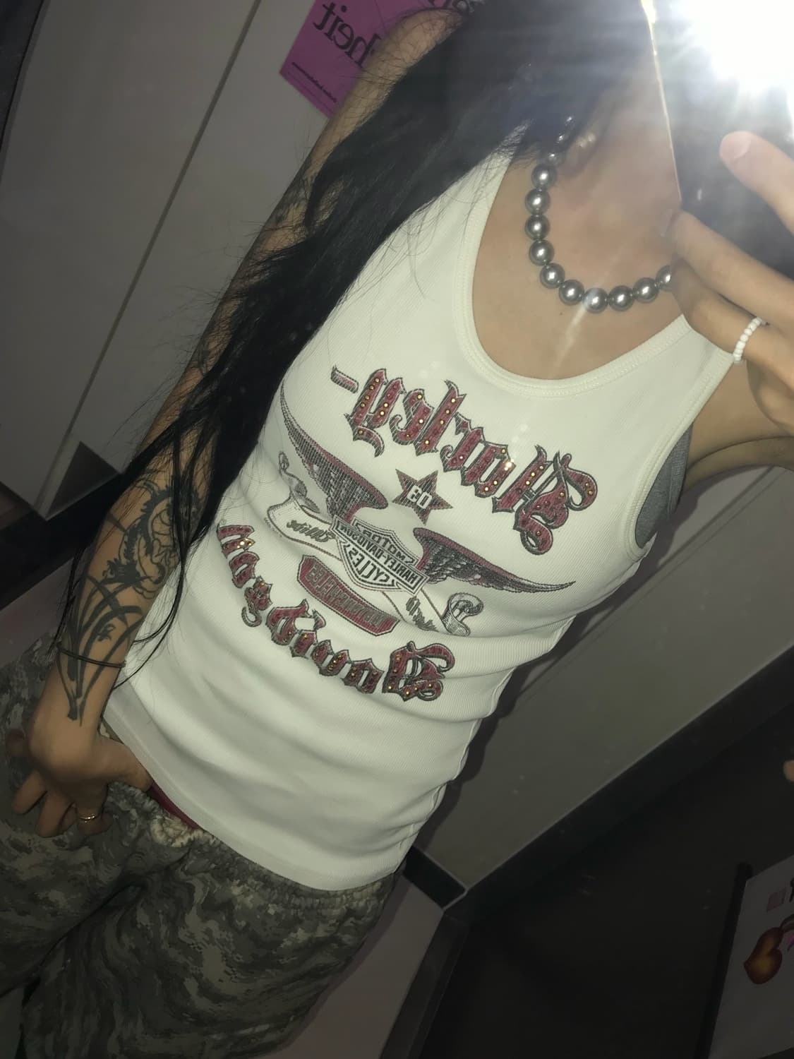 < Harley-Davidson Cubic Sleeveless Top > 상품이미지6