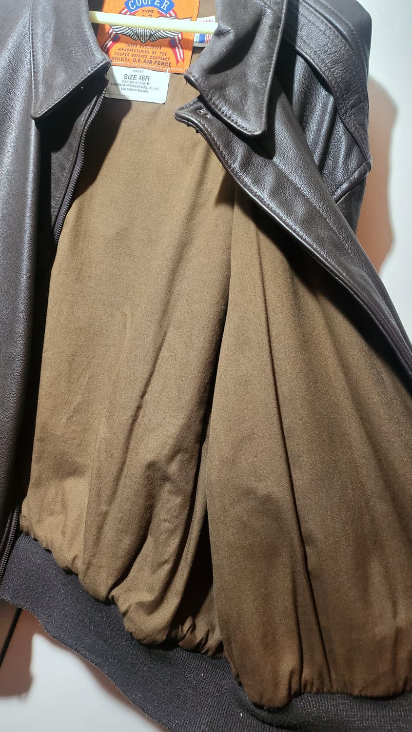 A2 가죽 자켓 A-2 xl 상품이미지3