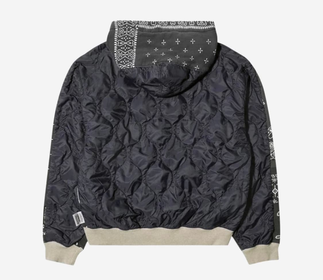 캐피탈 플리스 반다나 비부악 후드 블루종 블랙 4사이즈 상품이미지2