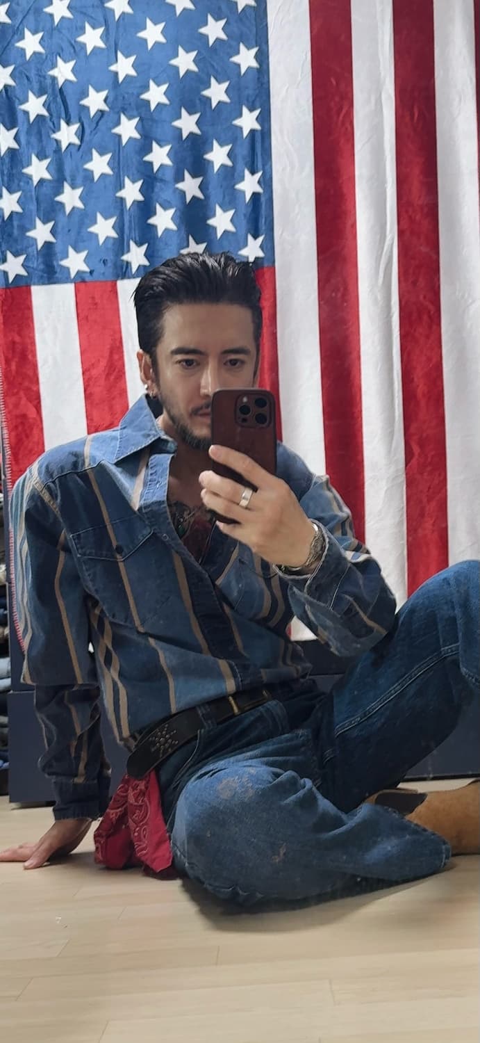 랭글러 웨스턴셔츠 Wrangler western shirt 빈티지 [L] 상품이미지4