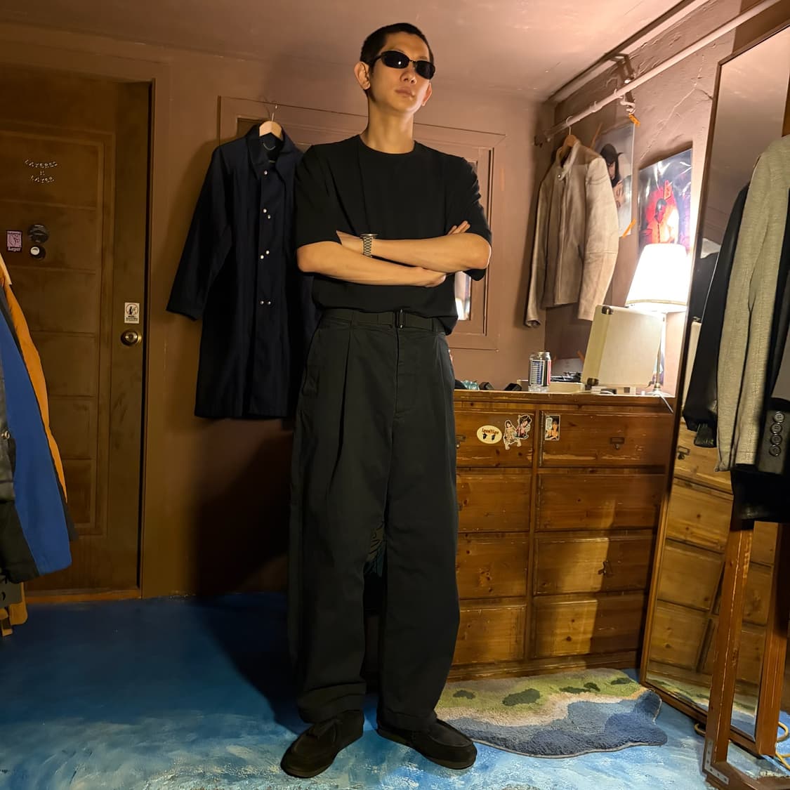 ACNE STUDIOS TWO TUCK WIDE COTTON PANTS 상품이미지5