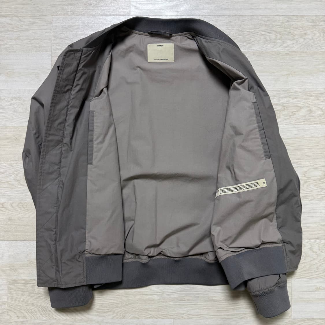 포터리 봄버 자켓 그레이 상품이미지5