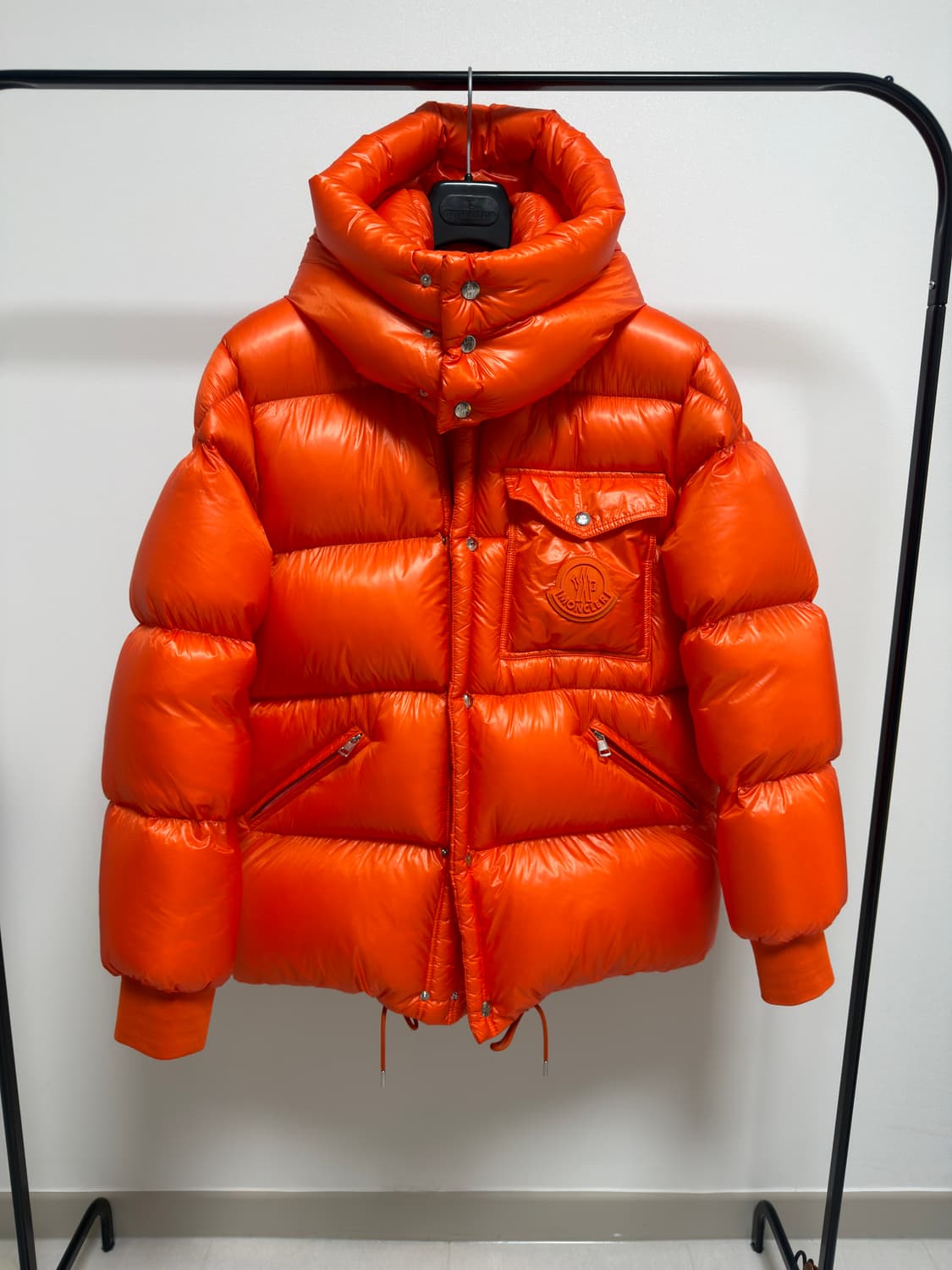 [국문택, 5사이즈] 몽클레어 라멘틴 쇼트 구스다운 패딩 오렌지 상품이미지2