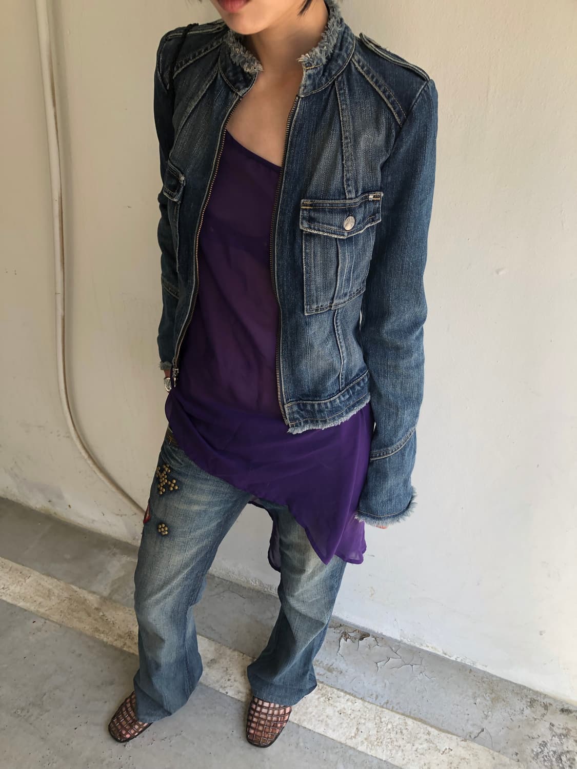 goie denim zip jacket  상품이미지2