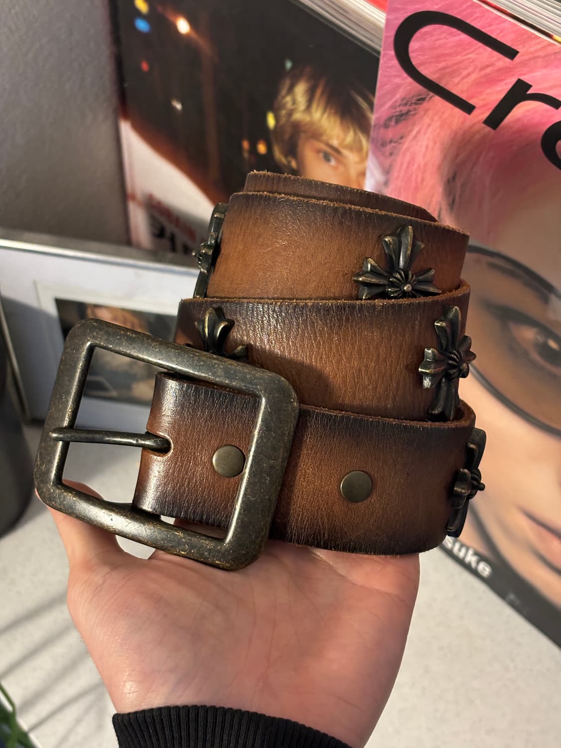 빈티지 레더 벨트 상품이미지1