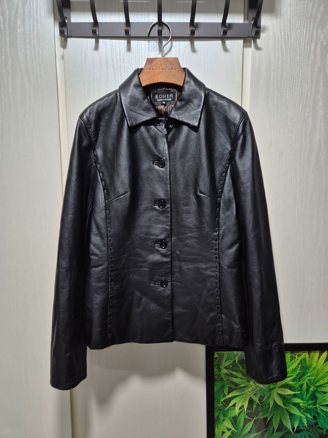 SONIA RYKIEL 블랙 양가죽 자켓 상품이미지1