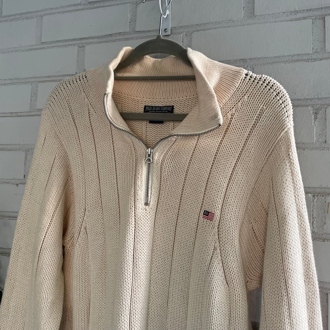 폴로 진스 랄프로렌 베이지 니트집업  상품이미지2