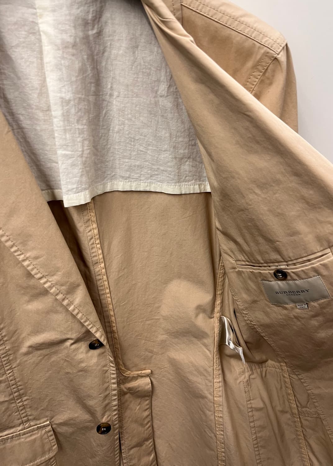 버버리 런던 면 자켓 베이지 50 상품이미지2