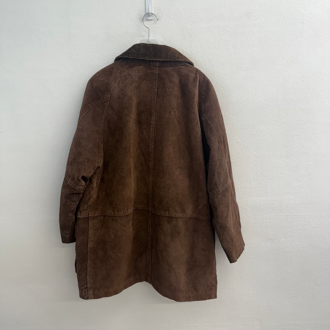 90s 안티케 아벤투레 천연가죽 코듀로이 브라운 코트 상품이미지3