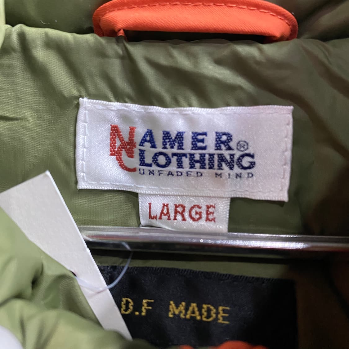 namer clothing 덕다운 오렌지 패딩 B3205 상품이미지3