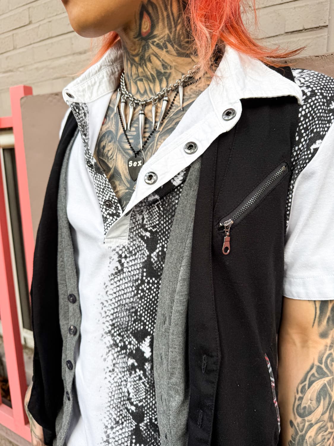 in the attic homme – Layered Zip Vest  상품이미지3