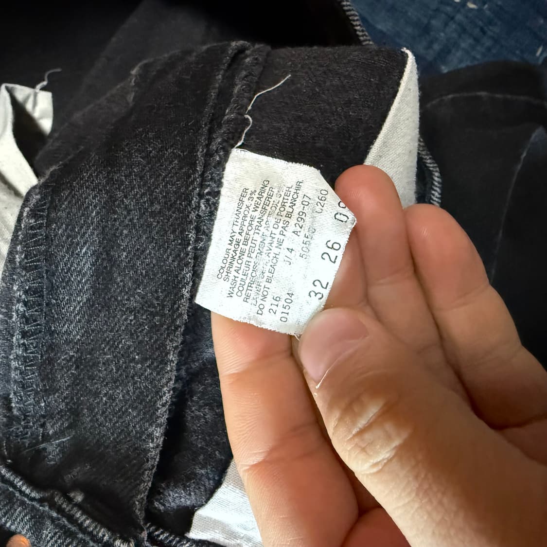 리바이스 550 릴렉스 핏 블랙 데님 팬츠 32 상품이미지4