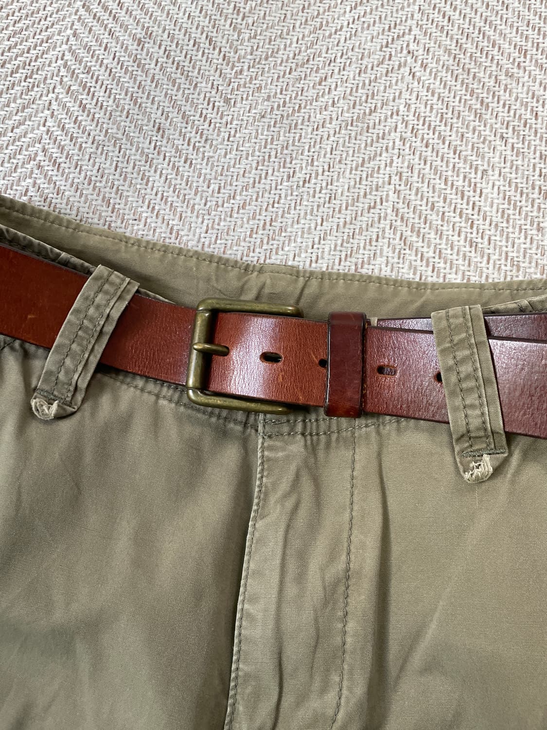 빈티지 갭 브라운 레더 벨트  상품이미지2