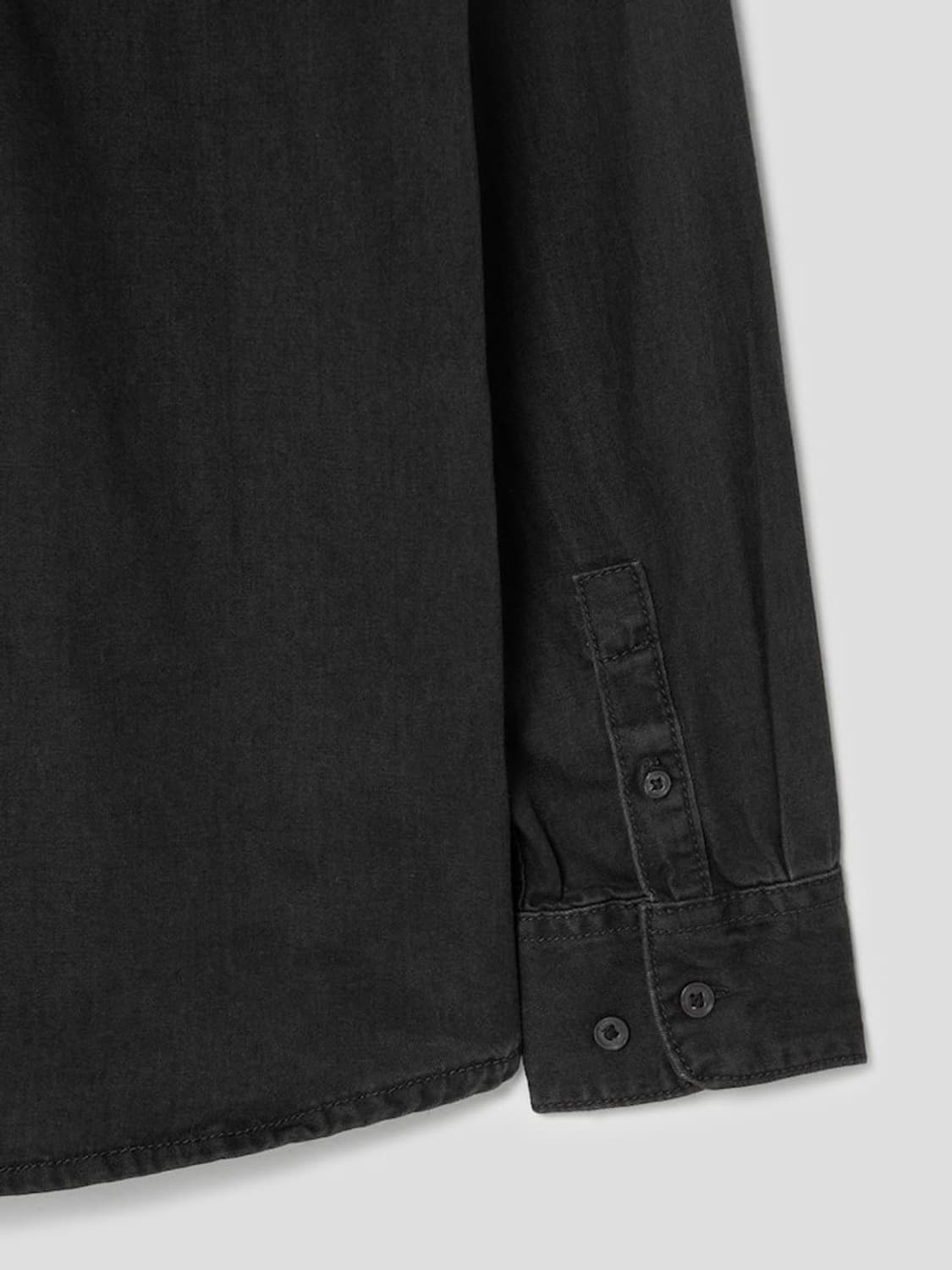 에잇세컨즈 워싱 데님 셔츠 블랙 상품이미지5