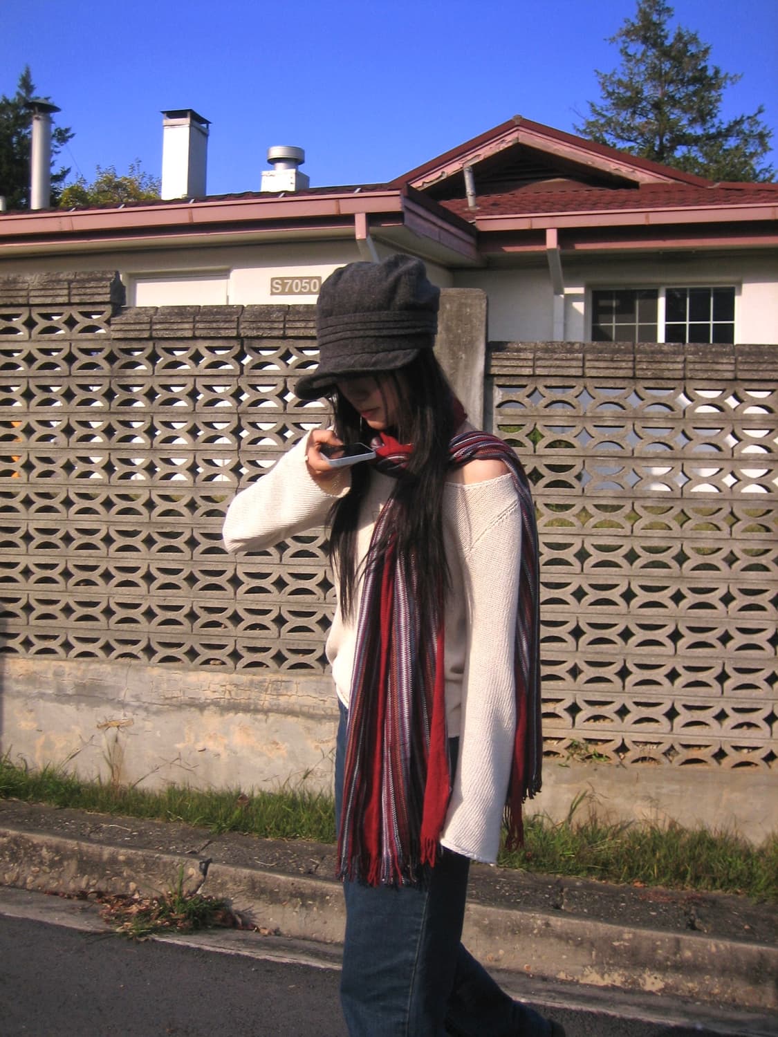 [MICHEL KLEIN] multi wool blend muffler 상품이미지1