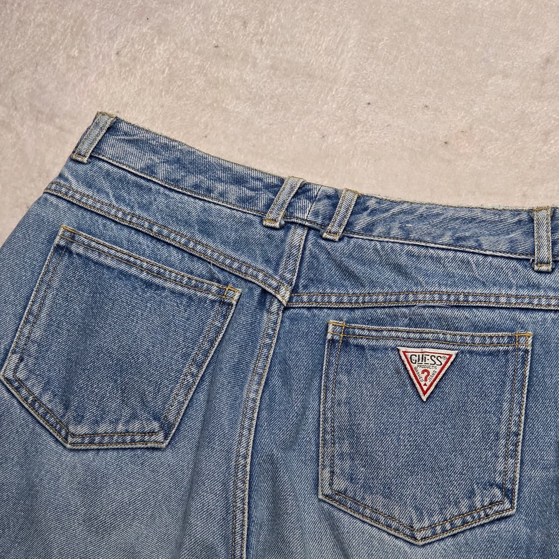 빈티지 게스 연청 데님팬츠 상품이미지2