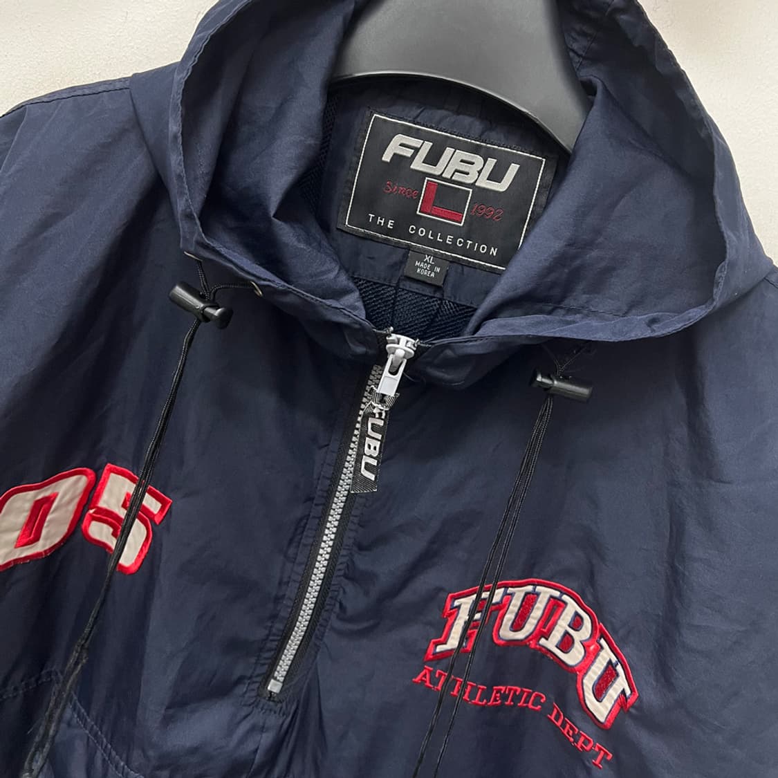 00s FUBU 후부 하프집업 후드 바람막이 XL 상품이미지4