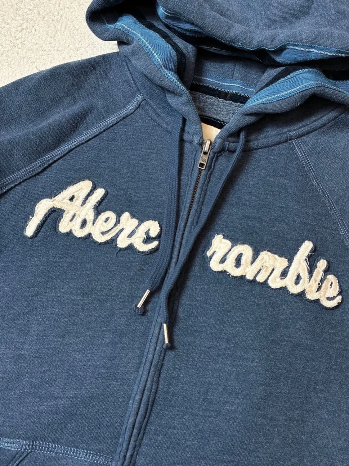 아베크롬비 00's Y2K 자수 로고 후드 집업 PN7198 상품이미지3