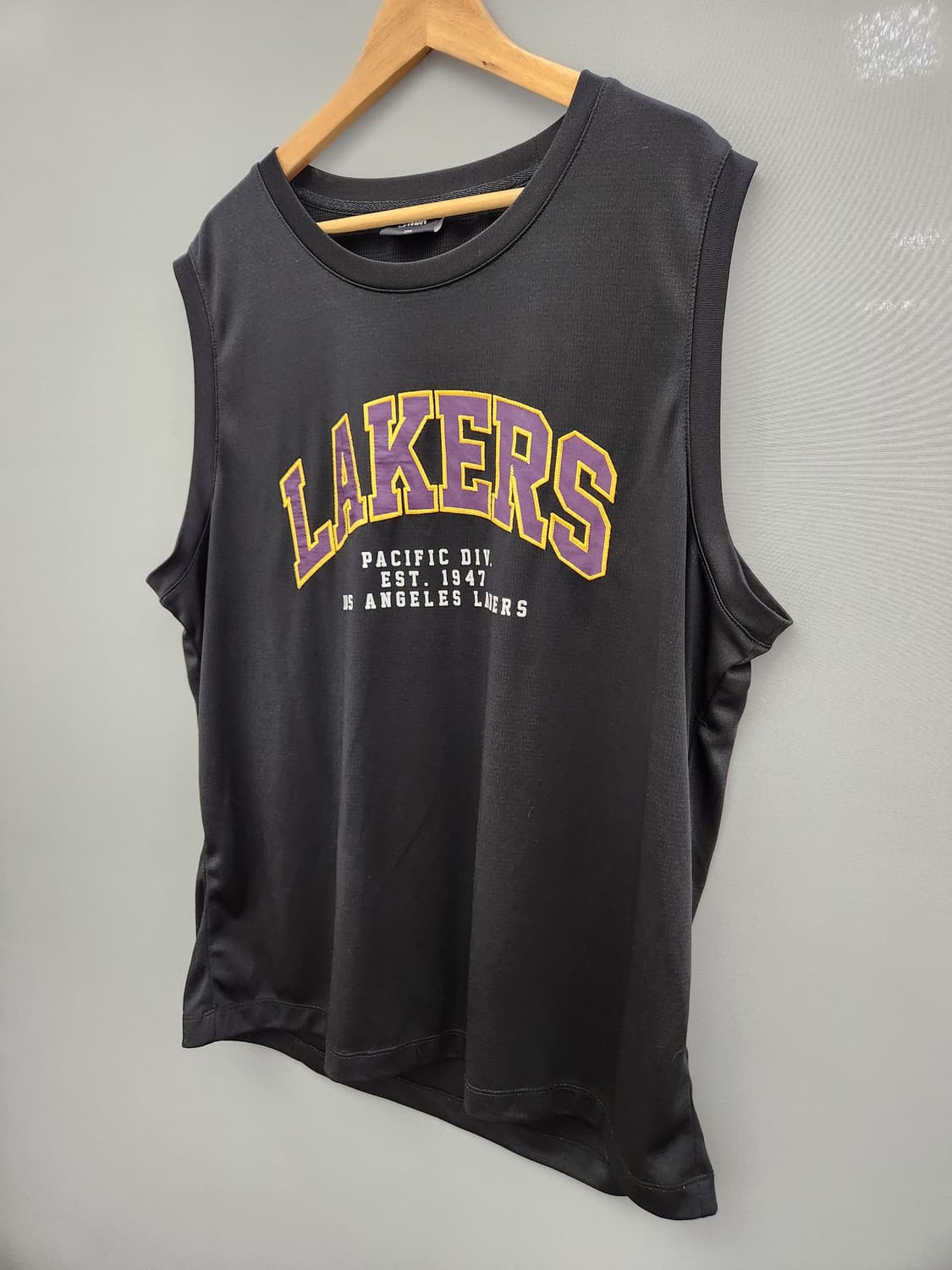 LAL LAKERS 아플리케 메쉬 슬리브리스 상품이미지2