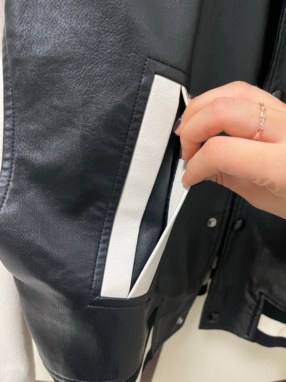 우마미즘 레더 자켓 상품이미지7