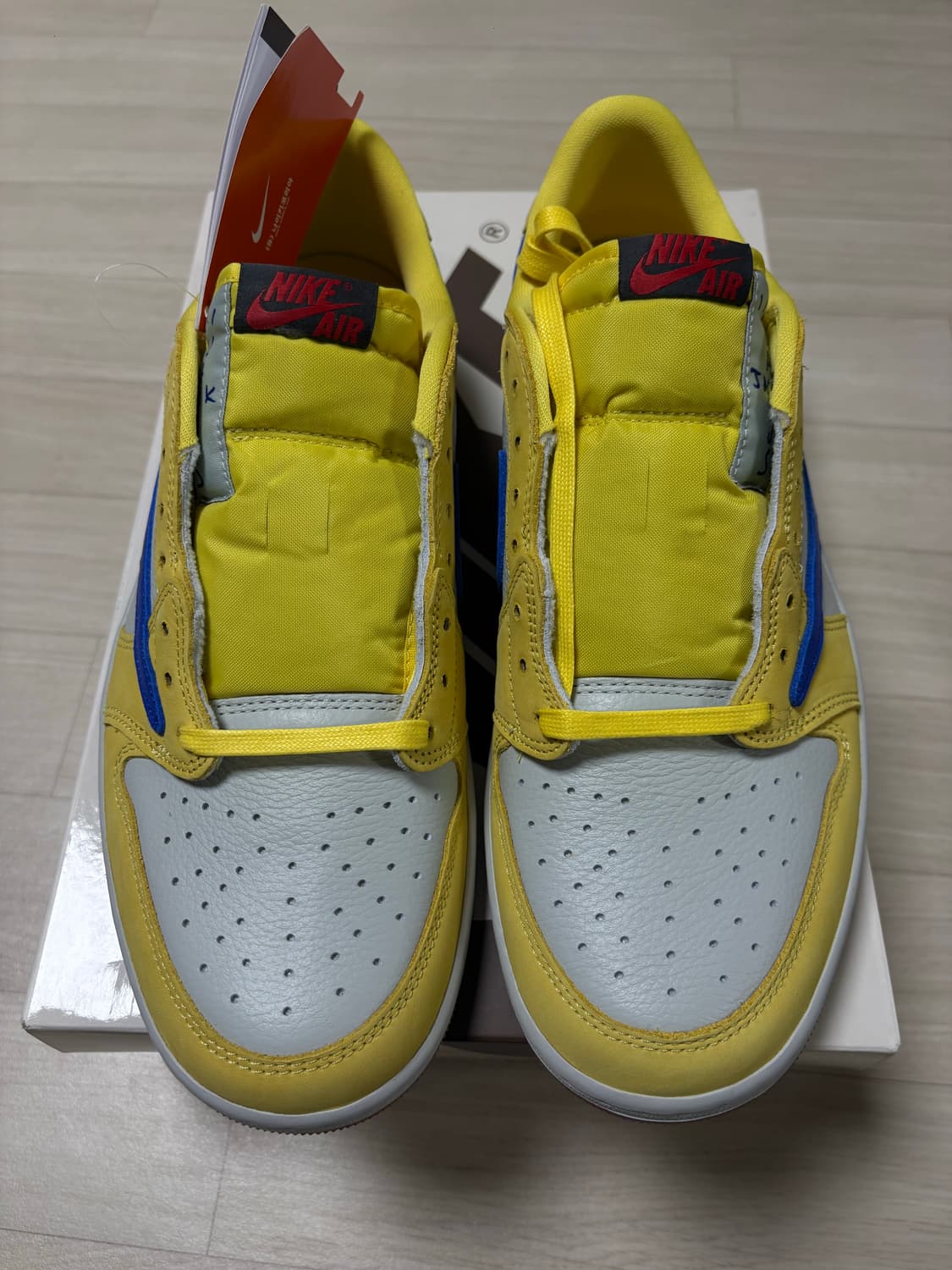 (W) 조던 1 x 트래비스 스캇 레트로 로우 OG SP 카나리 상품이미지3