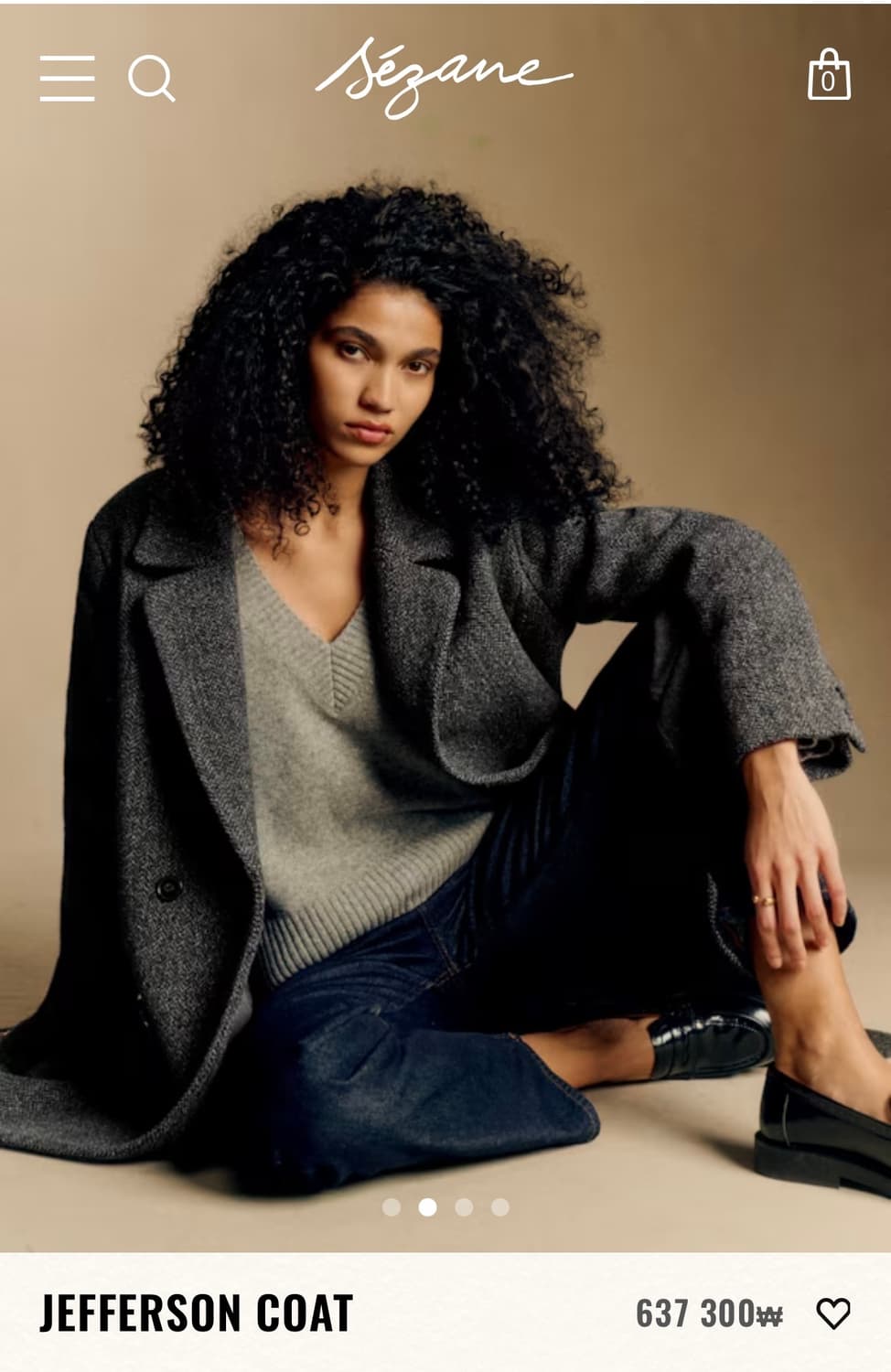 세잔 Sezane 제퍼슨 그레이 코트 상품이미지2