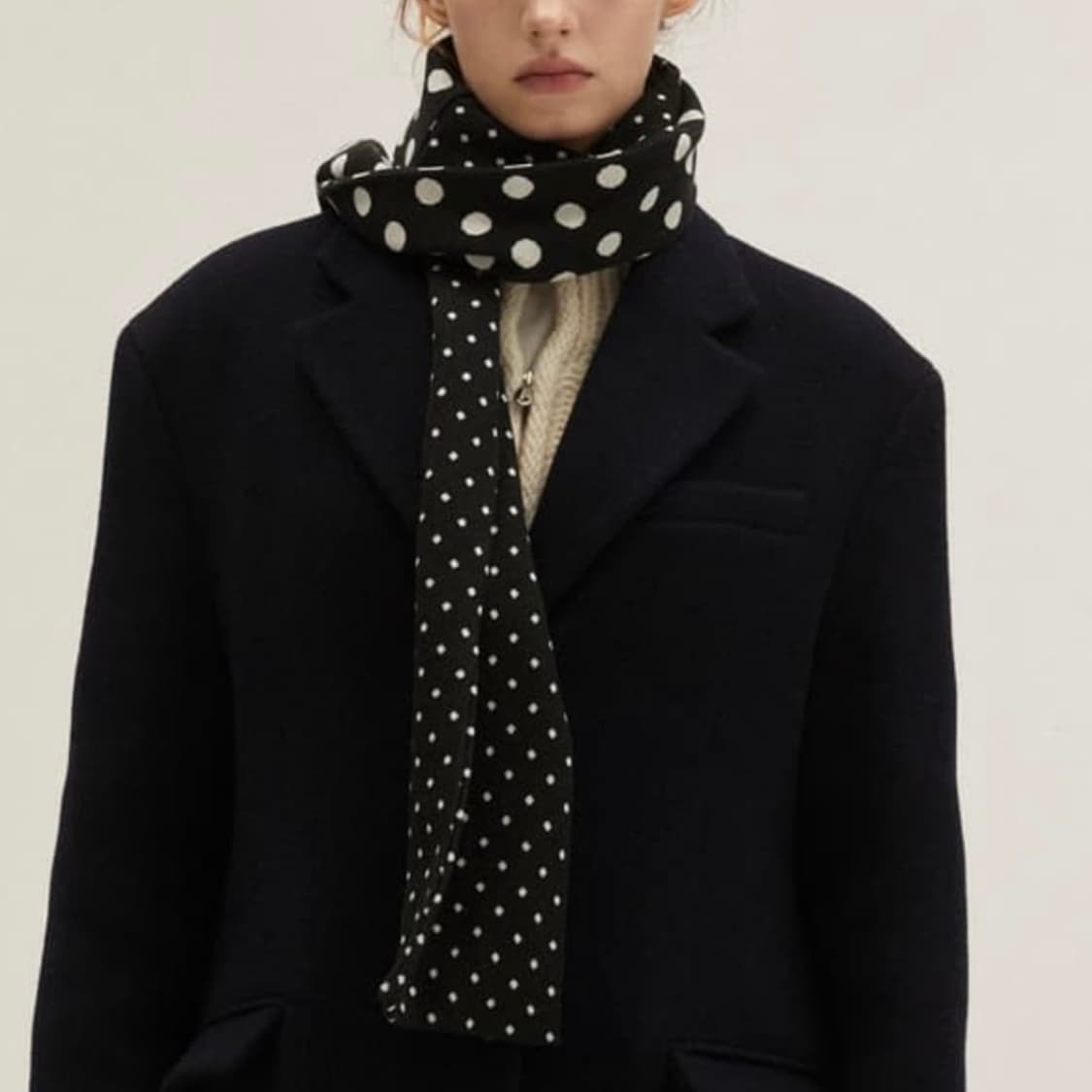 포지타니 미니 도트 머플러 상품이미지1