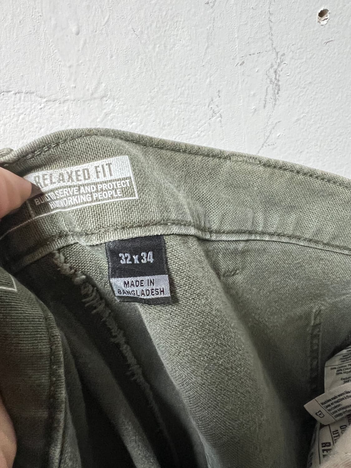 칼하트 릴랙스핏 더블니 카펜터 팬츠 모스 그린 상품이미지8