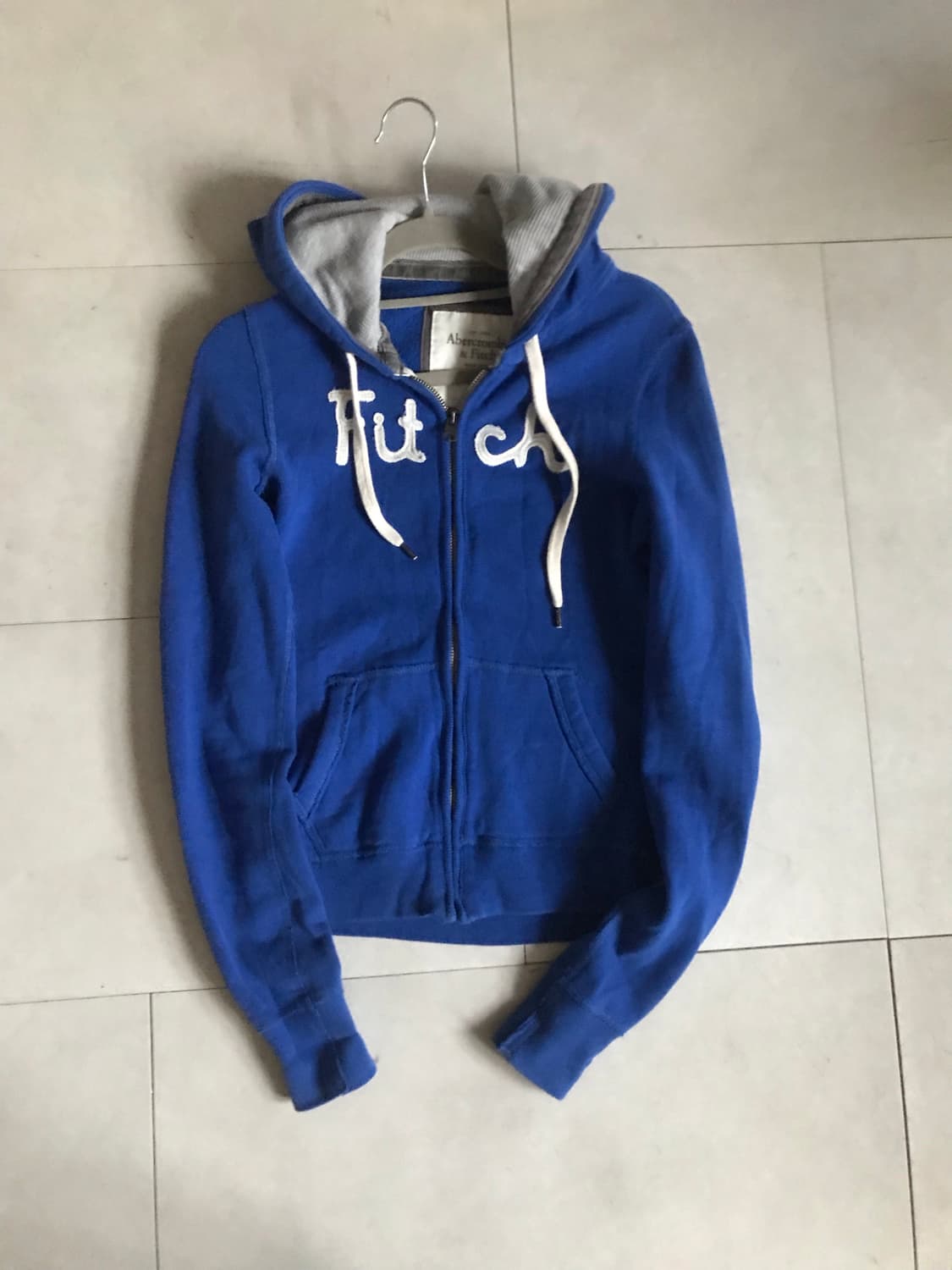 아베크롬비 블루 딱붙핏 후드집업 상품이미지9