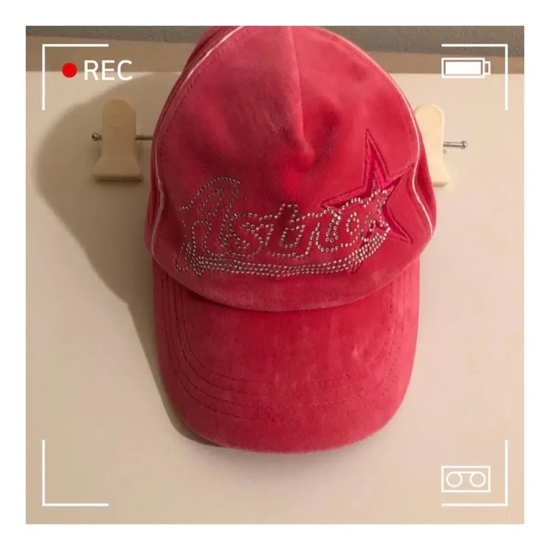 MLB 빈티지 y2k 키치 하이틴 벨벳 캡 상품이미지1